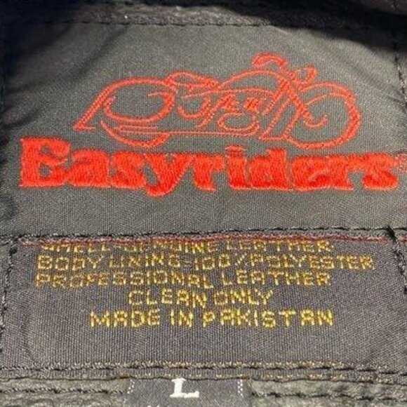 Easy Riders Great Quality Heavy Leather Jacket Men's  Size Large - Picture 6 of 6